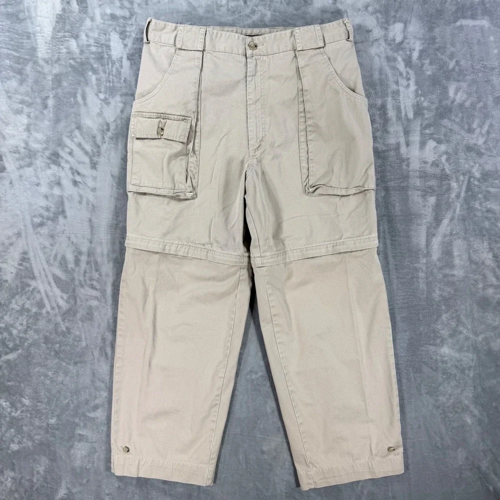 Vintage Banana Republic Convertible Cargo Pants Mens Size 38x30 Khaki